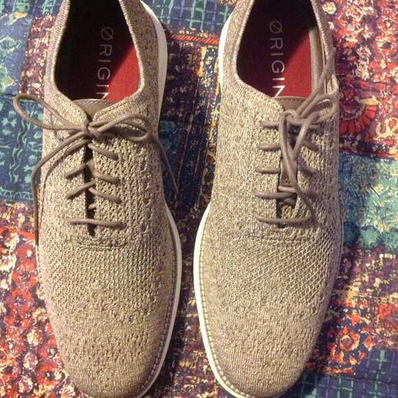 Cole Haan Men's Light brown Stitchlite(Mesh) Oxfords-11.5M -New in Box - Picture 1 of 9